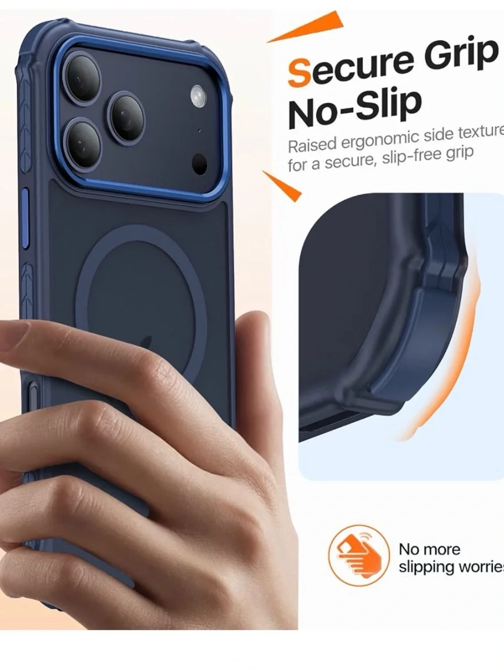 MagSafe-Compatible Shockproof Phone Case for iPhone 17 Pro Max - Forest Blue
